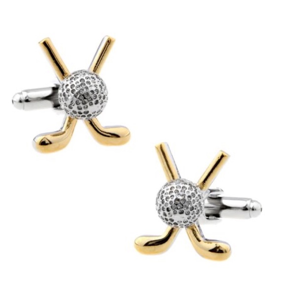 Other - Silver and Gold Golf Club Cufflinks